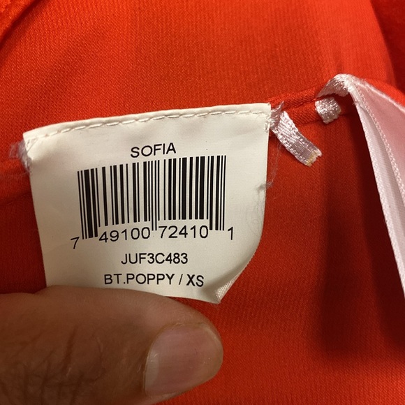 ❌SOLD❌BCBGMaxAzria Sofia Pleated Maxi Skirt Red size XS - Picture 13 of 16